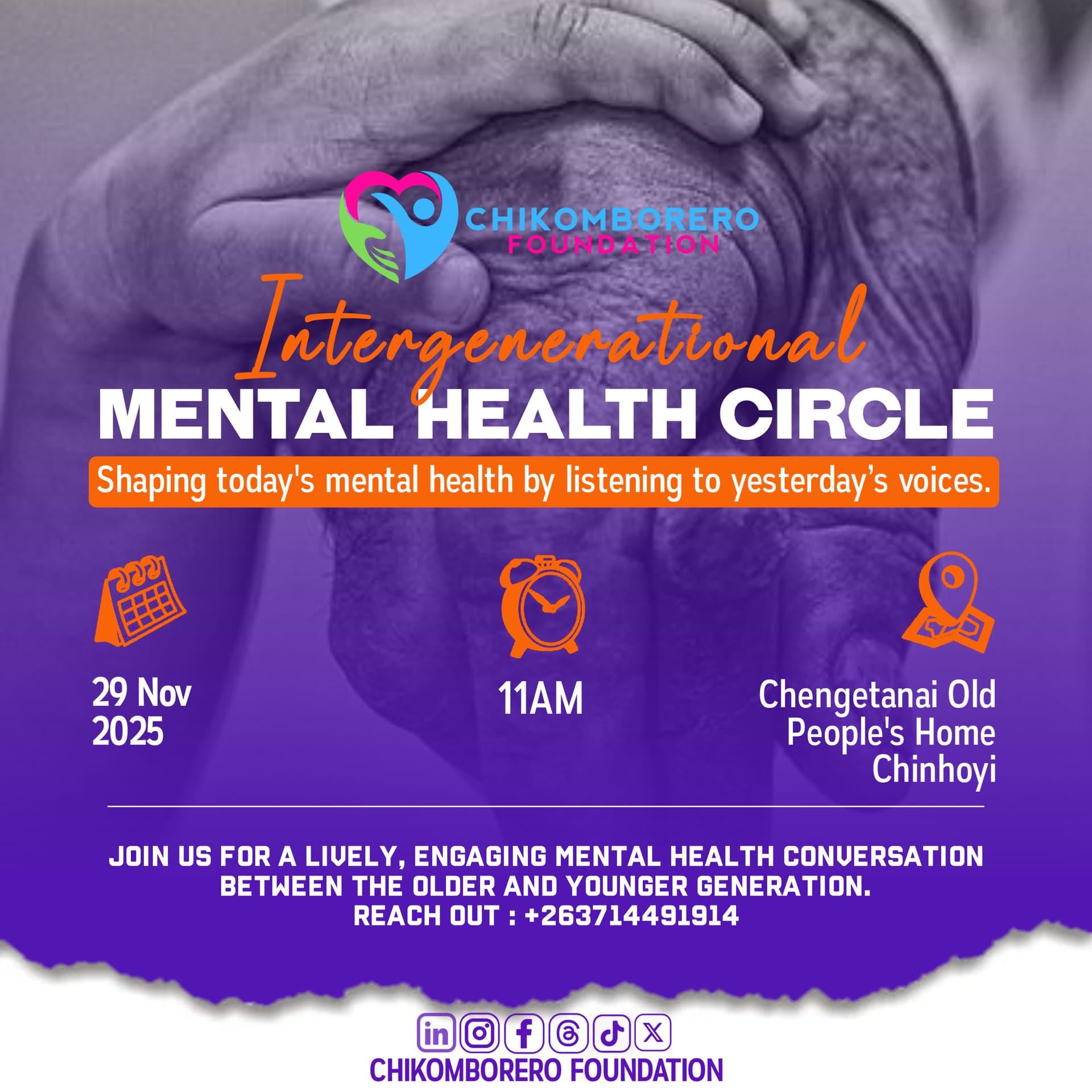 Intergenerational Mental Health Circle – Chengetanai Old People’s Home